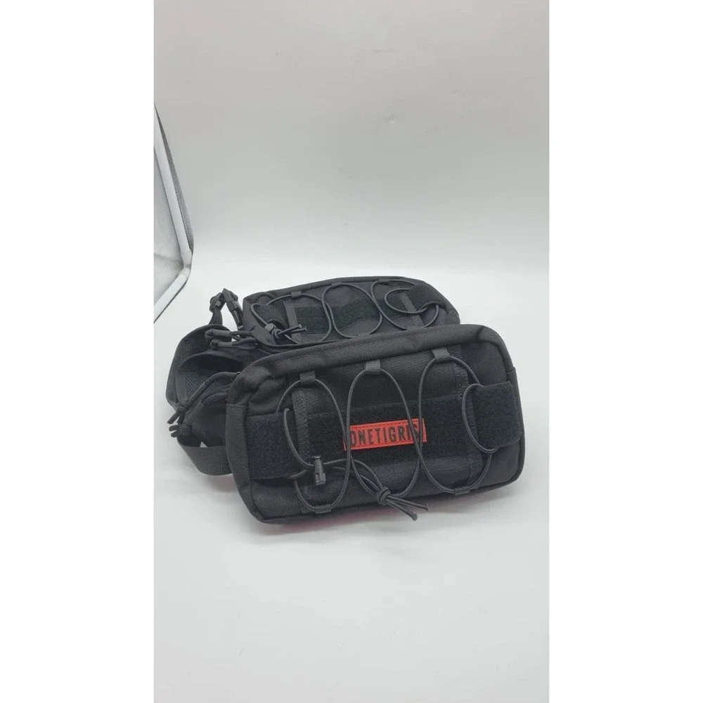 ONETIGRIS Dog Backpack Tactical Harness Medium Large Dogs Black Hiking Training